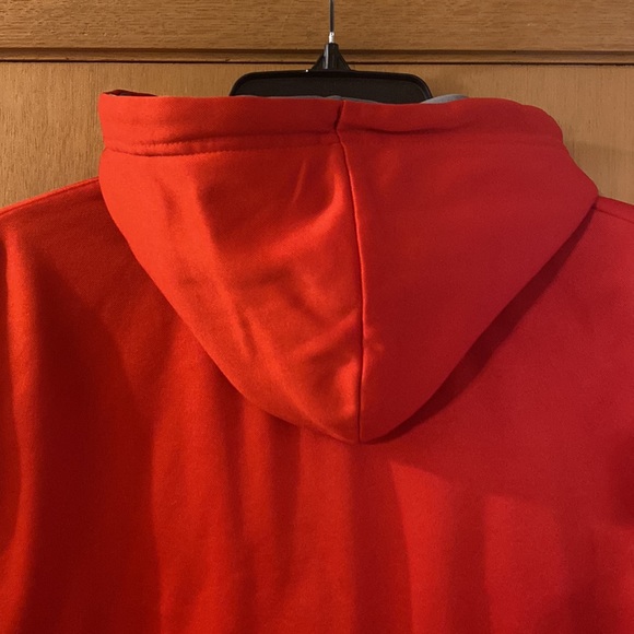 Wisconsin Badgers Let’s Go Red Hooded College Sweatshirt Red White Small - Picture 7 of 12